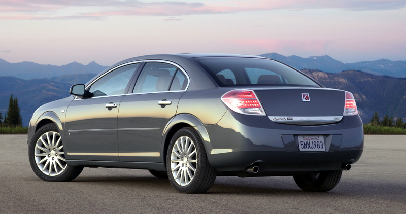The Saturn Aura. Saturn was going to replace this with a rebadged Opel Insignia but died before that happened. Photo Credit: GM